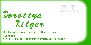 dorottya kilger business card